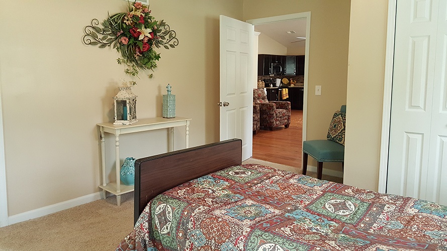 Single Bedroom with attached bathroom at Assisted Living Facilities Macomb County - Our Place Senior Assisted Living