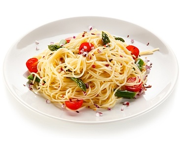 Spicy Spaghetti with Garlic & Italian Seasoning