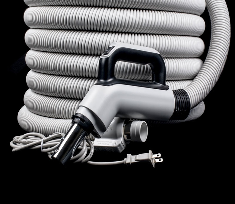 the-vac-shop-central-vacuum-hoses-HFX13835BG-Deluxe-grey-residential-35ft-better-best-calgary