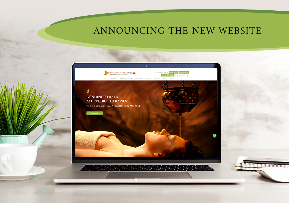 Announcing the New Website - Blog by Santhigram Wellness Kerala Ayurveda