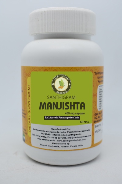 Santhigram Wellness Kerala Ayurveda - Buy Manjishta Capsules, Dietary Supplement Online in India