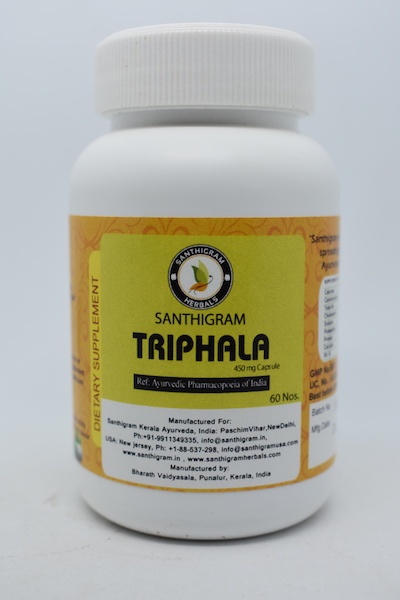 Buy Triphala Capsules, Ayurvedic Products Online in India, Santhigram Wellness Kerala Ayurveda