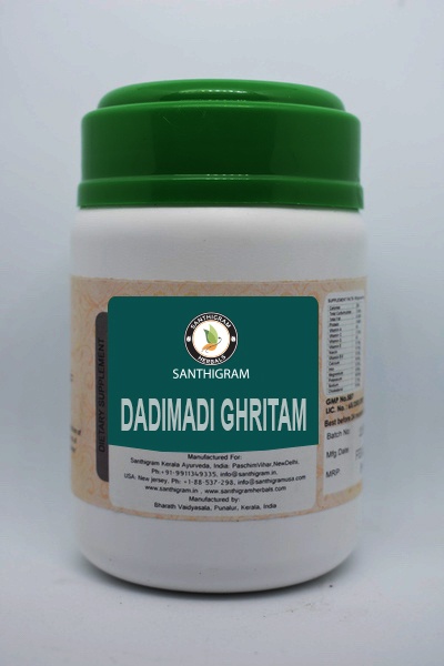 Buy Dadimadi Ghritha, Dietary Supplement Online in India at Santhigram Wellness Kerala Ayurveda