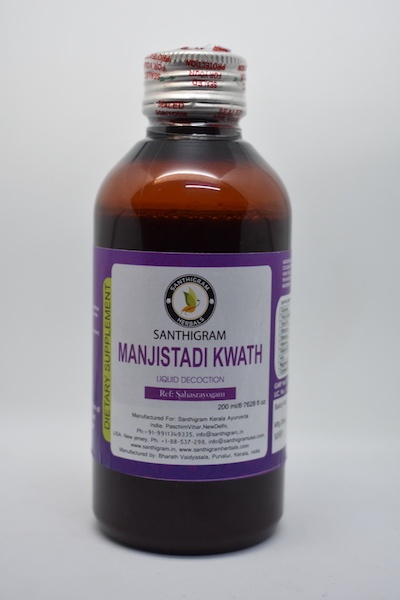Buy Manjishtadi, Herbal Supplements Online in India at Santhigram Wellness Kerala Ayurveda