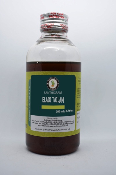 Santhigram Wellness Kerala Ayurveda - Buy Eladi Thaila, Herbal Massage Oil Online in India