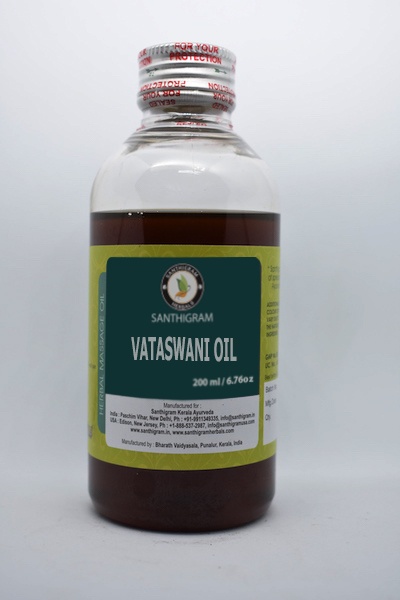 Buy Vathaswani Thaila, Herbal Massage Oil Online in India at Santhigram Wellness Kerala Ayurveda