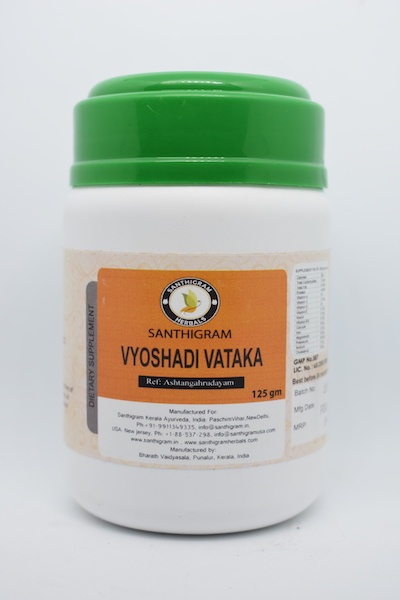 Santhigram Wellness Kerala Ayurveda - Buy Vyoshadi Vatakam, Dietary Supplements Online in India 