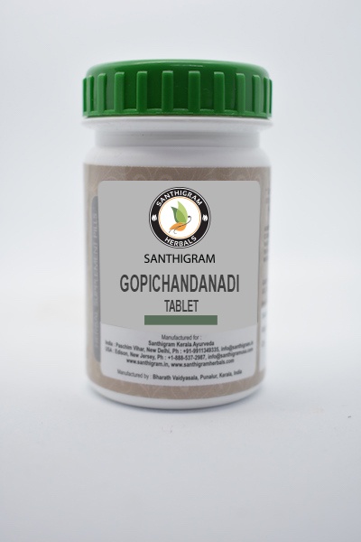 Buy Gopichandanadi Tablets, Ayurvedic Products Online in India at Santhigram Wellness Kerala Ayurveda