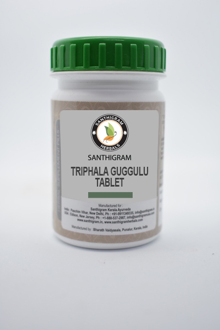 Buy Triphala Guggulu Tablets, Dietary Supplements Online in India at Santhigram Kerala Ayurveda
