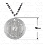 MEN'S PENDANT 1.50" 18", ROPE CHAIN - STERLING SILVER BACK IN STOCK!