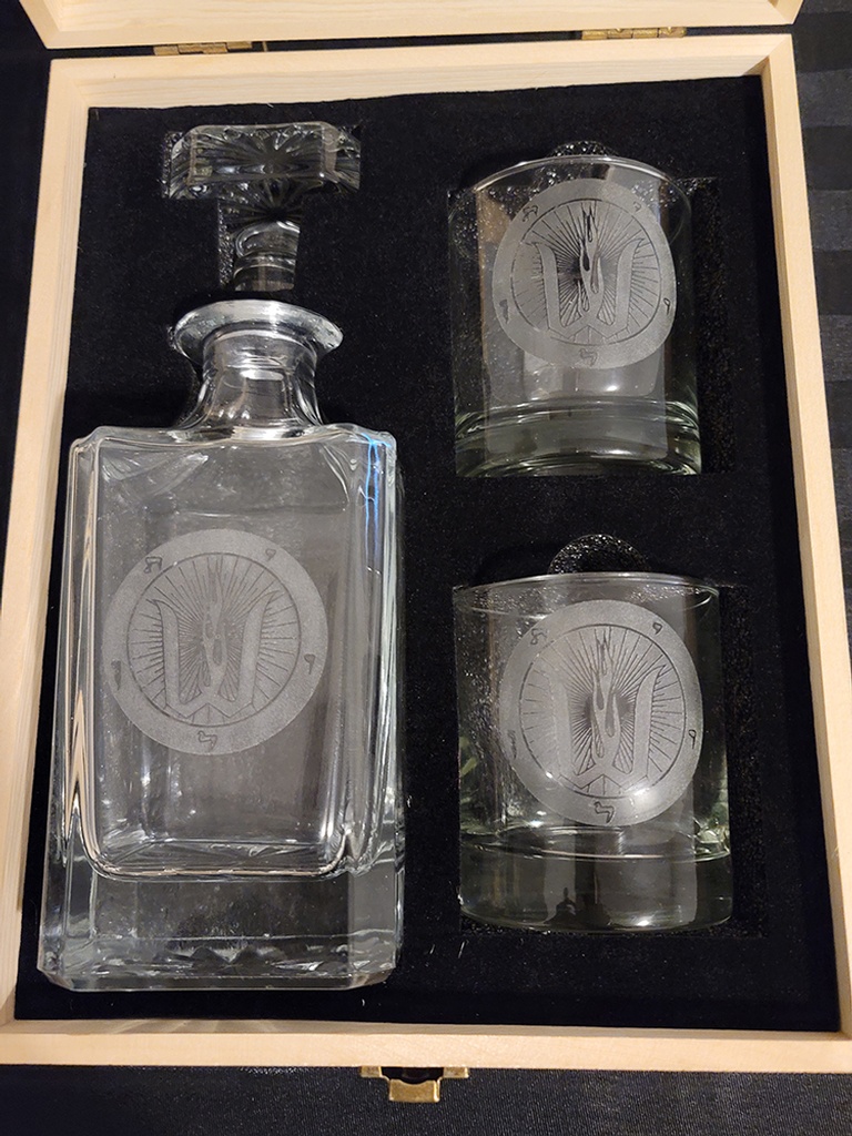 Personalized Engraved Whiskey Decanter set-Custom Made to Order