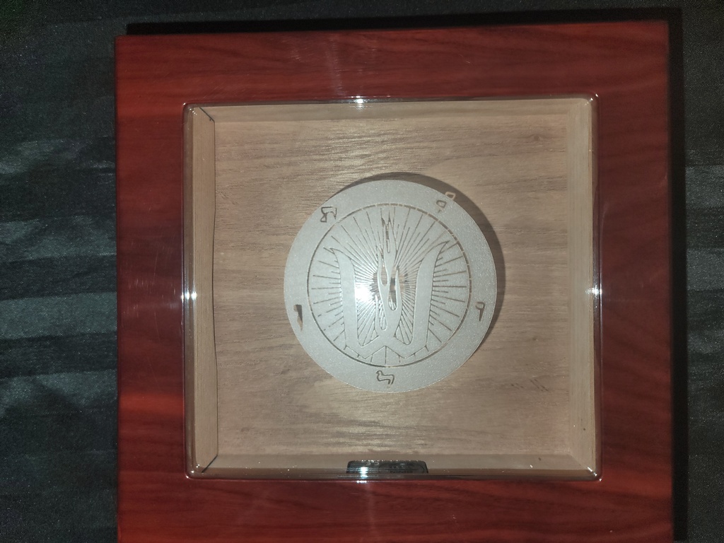 Humidor Glass Top Handcrafted Cedar with Front Digital Hygrometer-SALE Was $349.99 now $199.99