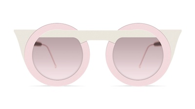 Vancouver, BC Nina Mûr R&B Warm White Pale Pink Details Wood Eyewears at Niche Eyewear Boutique Eyeglass & Sunglass Store