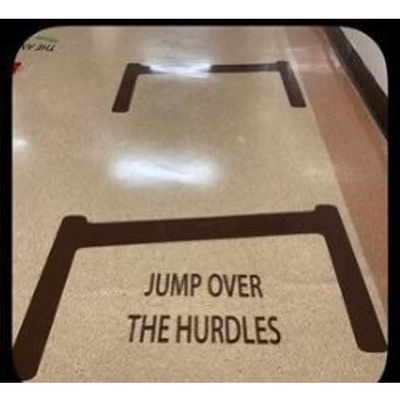Jump the hurdles - sensory decals