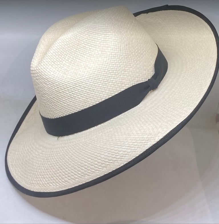 Straw white panama hat