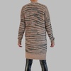 Shop for Tan Tiger Print Knit Cardigan Online by LADYCHICK Gorgeously Strong