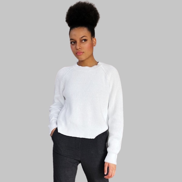 Ribbed Cropped Mock Neck by LADYCHICK Gorgeously Strong, Online Clothing Store in Canada