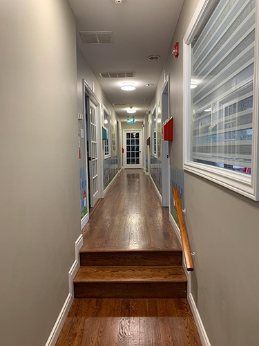 Hallway at HIDE ‘n' SEEK DAYCARE - Licensed Childcare Center in Brampton, Ontario