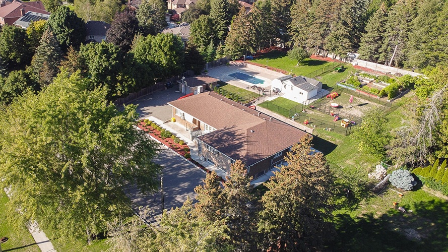 Beautiful Aerial View of HIDE ‘n' SEEK DAYCARE - Day Care Center in Brampton, Ontario