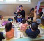 Kids learning to play the doctor at HIDE ‘n' SEEK DAYCARE - Licensed Childcare Center in Brampton, Ontario