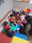 Children learning to do bubbles at HIDE ‘n' SEEK DAYCARE - Day Care Center in Brampton, Ontario