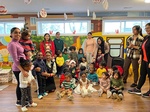 Santa with all the kids and teachers at HIDE ‘n' SEEK DAYCARE - Licensed Childcare Center in Brampton