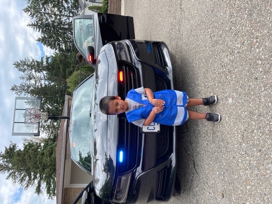 Child loved the police car at HIDE ‘n' SEEK DAYCARE - Licensed Childcare and Preschool in Brampton, Ontario