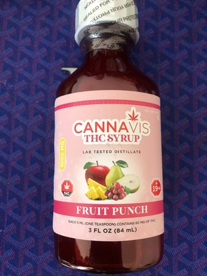 Fruit Punch Cannavis Syrup 1000mg - Cannabis Edibles Online by Best Online Cannabis Dispensary in Canada - West Coast Bud Mail