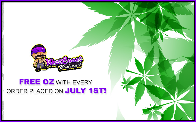 FREE OZ with every order placed on July 1st!