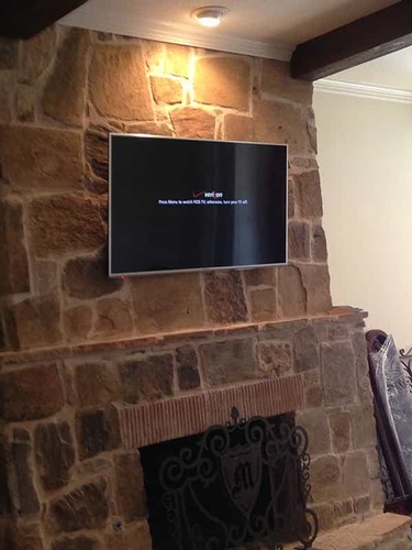 Professional wall TV mounting by BTZ Audio Video, LLC.