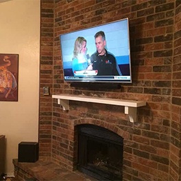 Smart TV installed on the wall by professionals of BTZ Audio Video, LLC.