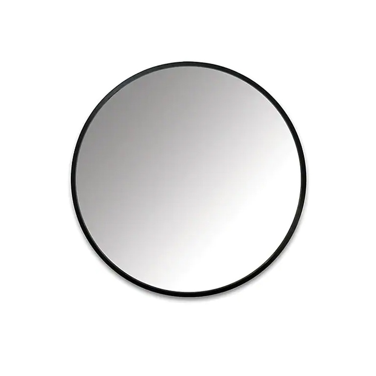 Black Round Mirror 