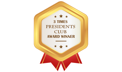 3 times Presidents Club Award winner