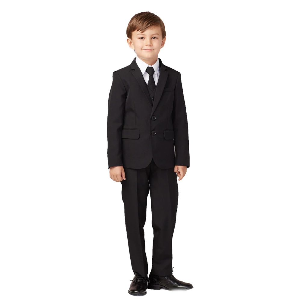 BABY BOY SLIM FIT SINGLE BREASTED 5-PIECE SUIT #4016