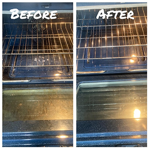 Home Kitchen Oven Cleaning done by professional cleaners of Gold Standard Cleaning Co.
