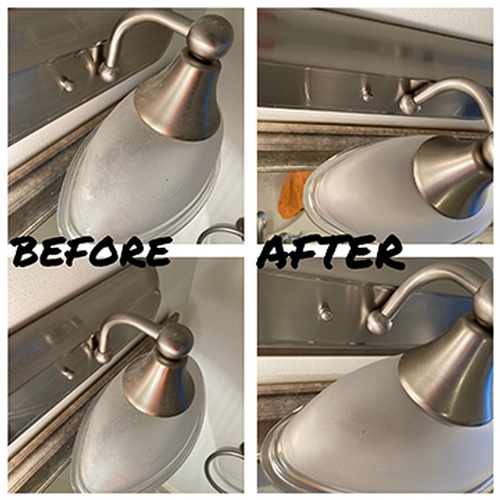 Residential Lighting Equipment Cleaning done by cleaners of Gold Standard Cleaning Co.