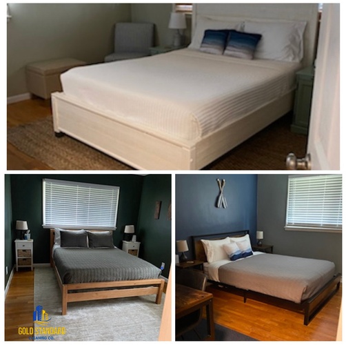 Bedroom cleaning completed by Gold Standard Cleaning Co.