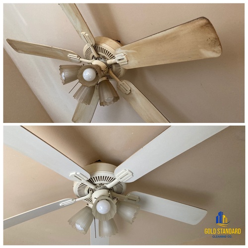 Sealing Fan Deep Cleaning Done by cleaning professionals of Gold Standard Cleaning Co.