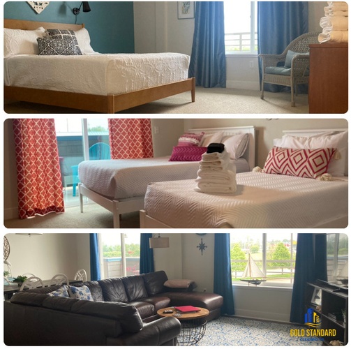 Bedroom and living room cleaning done by Gold Standard Cleaning Co. - Locally Owned Cleaning Company
