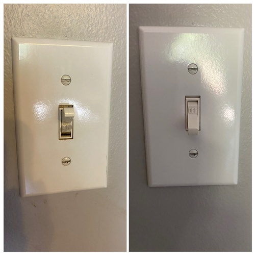 Home Electrical Switch Cleaning done by Gold Standard Cleaning Co.