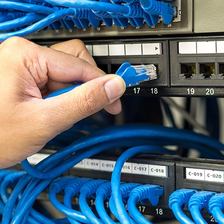 Structured cabling system diagram for business networks