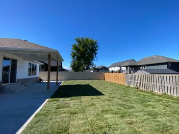 backyard after