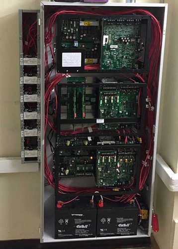 Clean Installation of the fire alarm panel done by Electrical Technicians at Eastern Electrical Systems