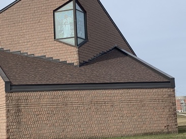 Church after the Installation of High-Quality Roofing by plastic rubberized roofing