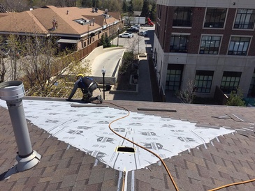 High-Quality Synthetic Underlayment roofing carried out by expert roofers of Imperial Roofs and Aluminum