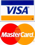 Visa, Master Card Logos - Payment Method accepted by  Star Fencing Inc. 