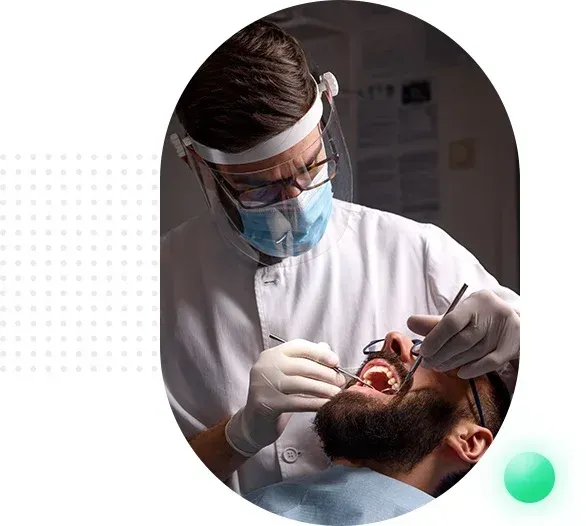 Walk-in Whitby dentist assisting emergency patient