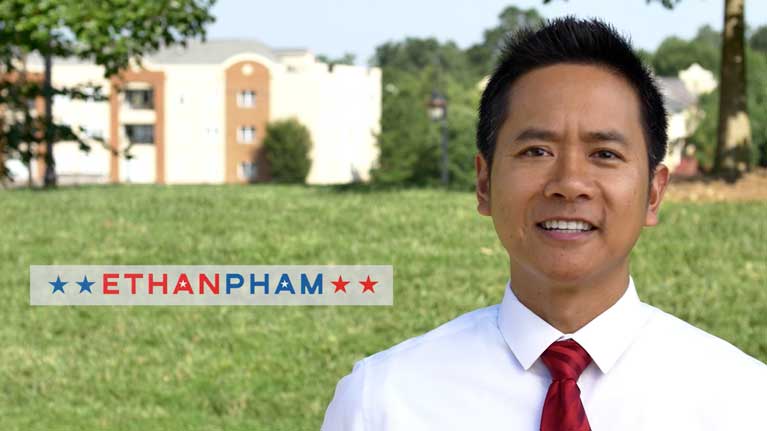 Ethan Pham was the first Vietnamese candidate to run for Congress.