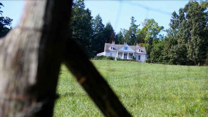 Shooting at Carl Sandburg's historic home was a good way to add production value.