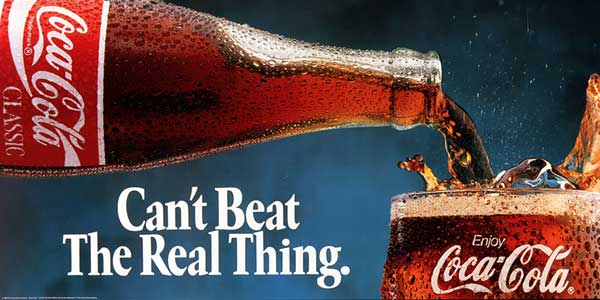 Coca-Cola has been calling itself The Real Thing for years.